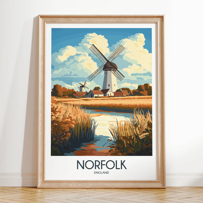 Norfolk Vintage Style Print
