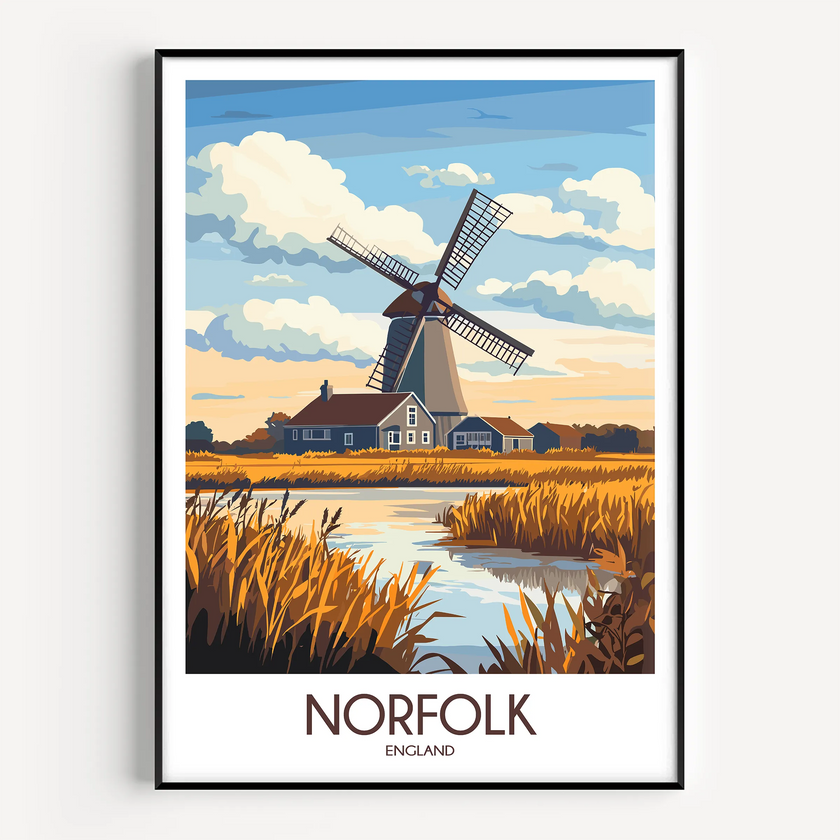 Norfolk Vintage Style Print