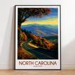 North Carolina Minimalist Wall Art