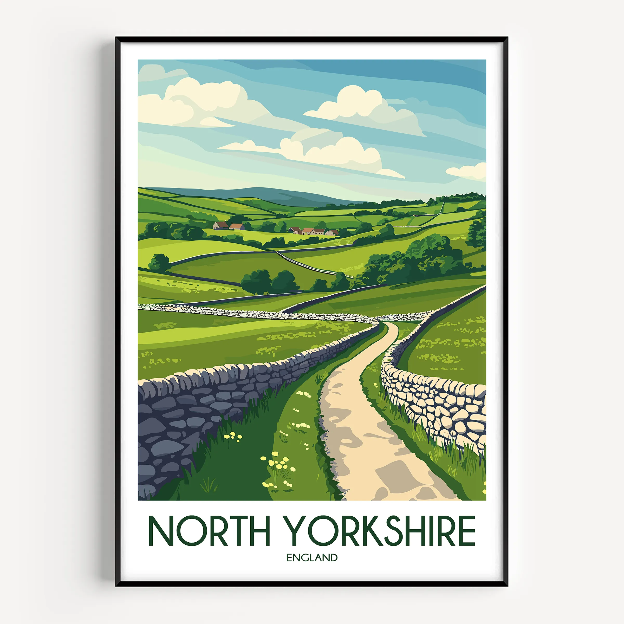 North Yorkshire Minimalist Wall Art