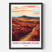 North Yorkshire Moors Minimalist Wall Art