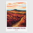 North Yorkshire Moors Modern Travel Poster