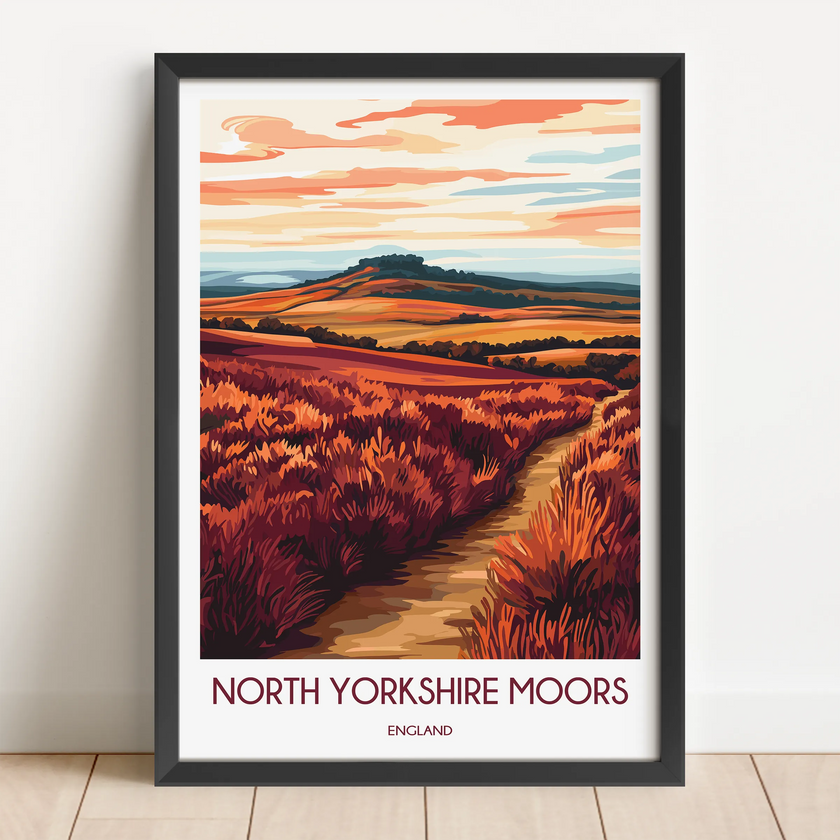 North Yorkshire Moors Souvenir Poster Print