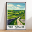 North Yorkshire Souvenir Poster Print