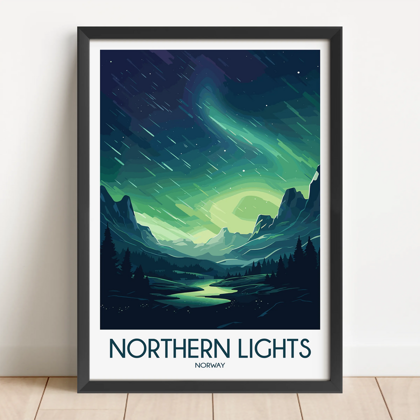 Northern Lights Destination Art Gift