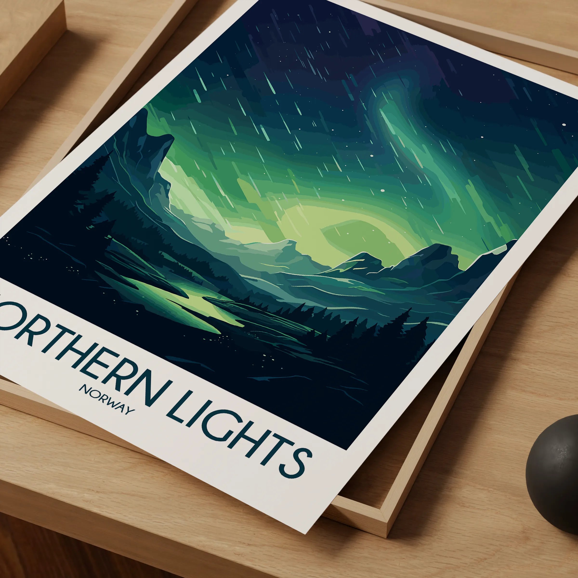Northern Lights Home Office Decor