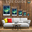 Northern Lights Modern Travel Poster