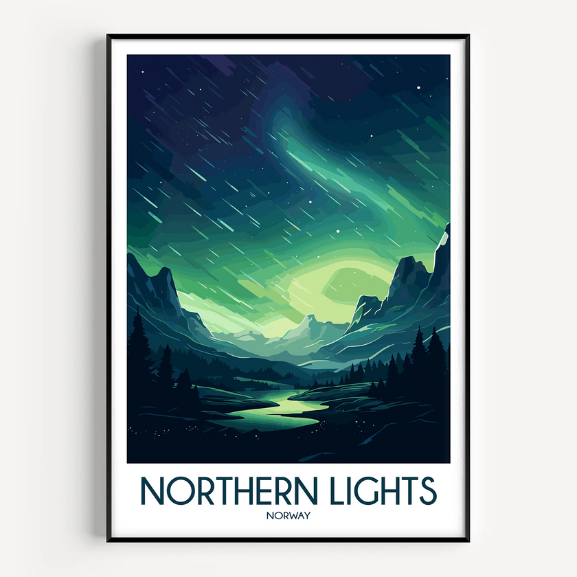 Northern Lights Souvenir Poster Print