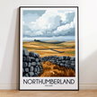 Northumberland Minimalist Wall Art
