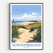 Northumberland Minimalist Wall Art