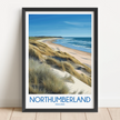Northumberland Modern Travel Poster