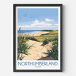 Northumberland Souvenir Poster Print