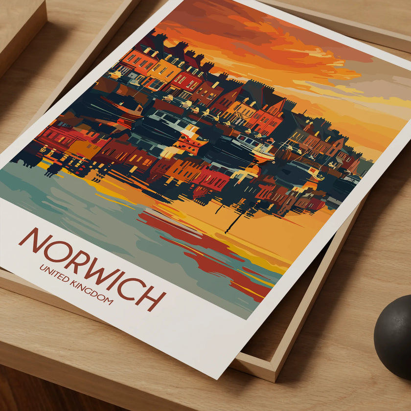 Norwich Souvenir Poster Print