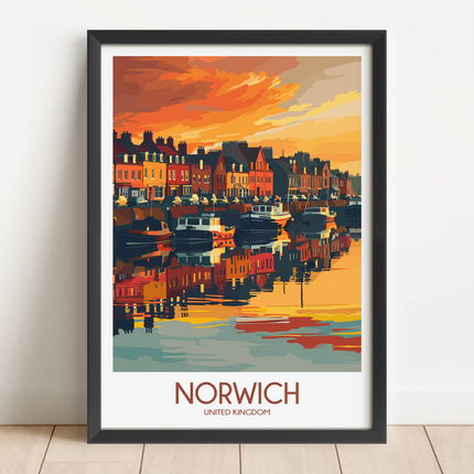 Norwich Vintage Style Print