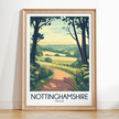 Nottinghamshire Minimalist Wall Art