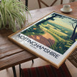 Nottinghamshire Vintage Style Print