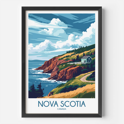 Nova Scotia Minimalist Wall Art