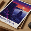 Nova Scotia Retro Travel Illustration