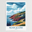 Nova Scotia Vintage Style Print