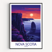 Nova Scotia Vintage Style Print