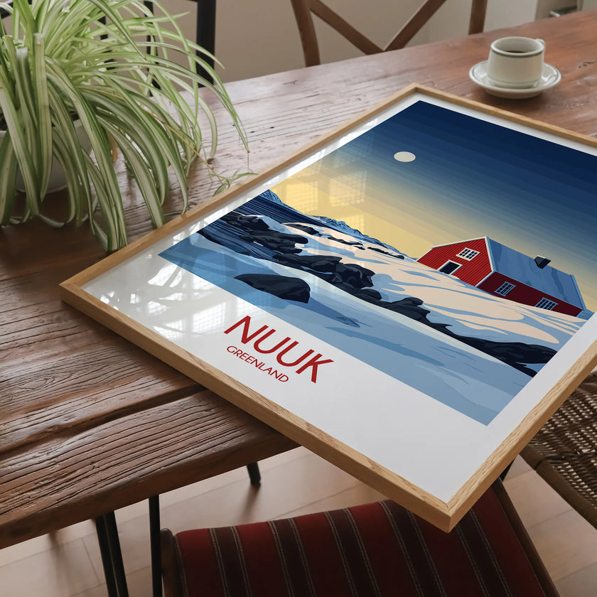 Nuuk Scenic Landscape Art