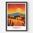 Oaxaca Modern Travel Poster