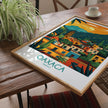 Oaxaca Retro Travel Illustration