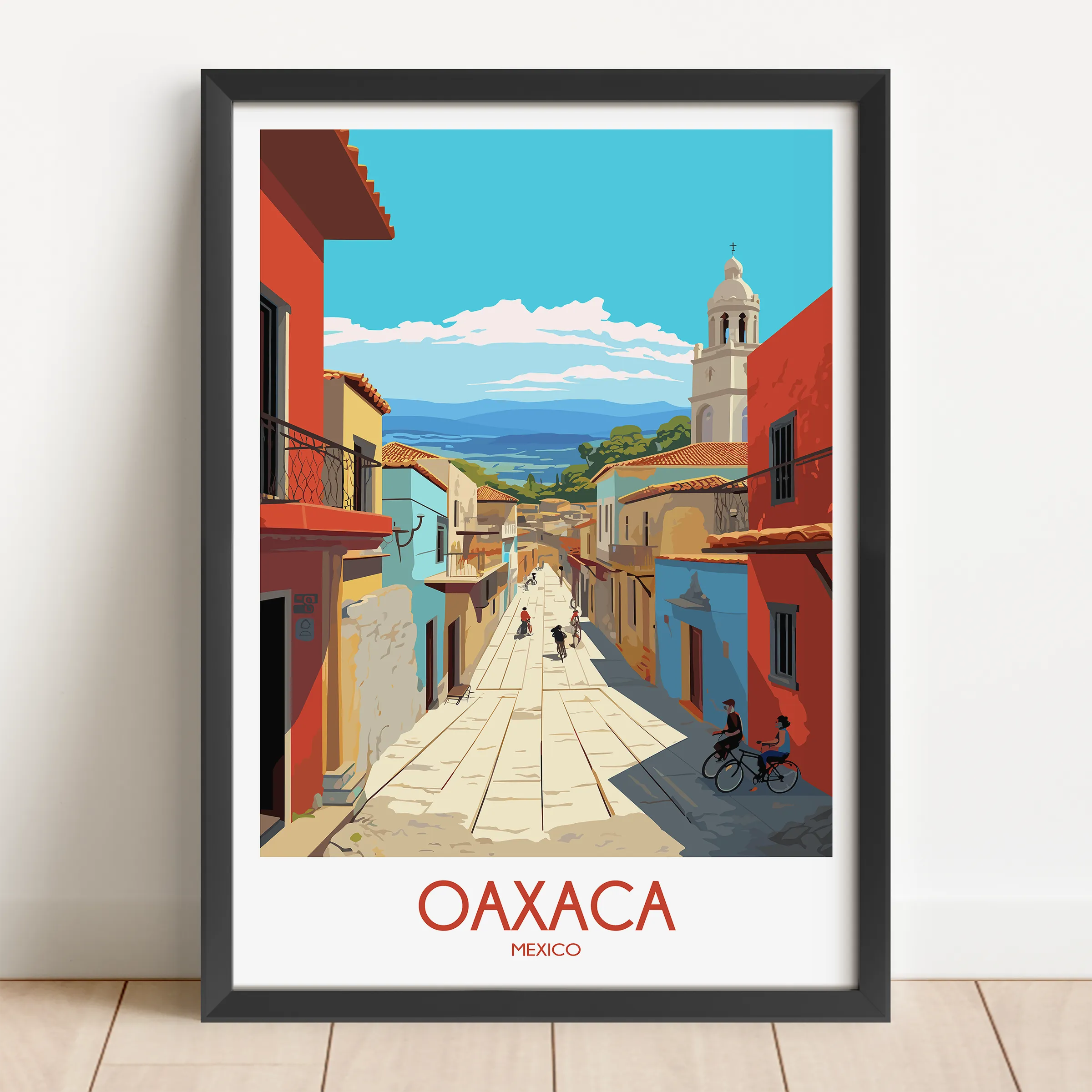 Oaxaca Scenic Landscape Art