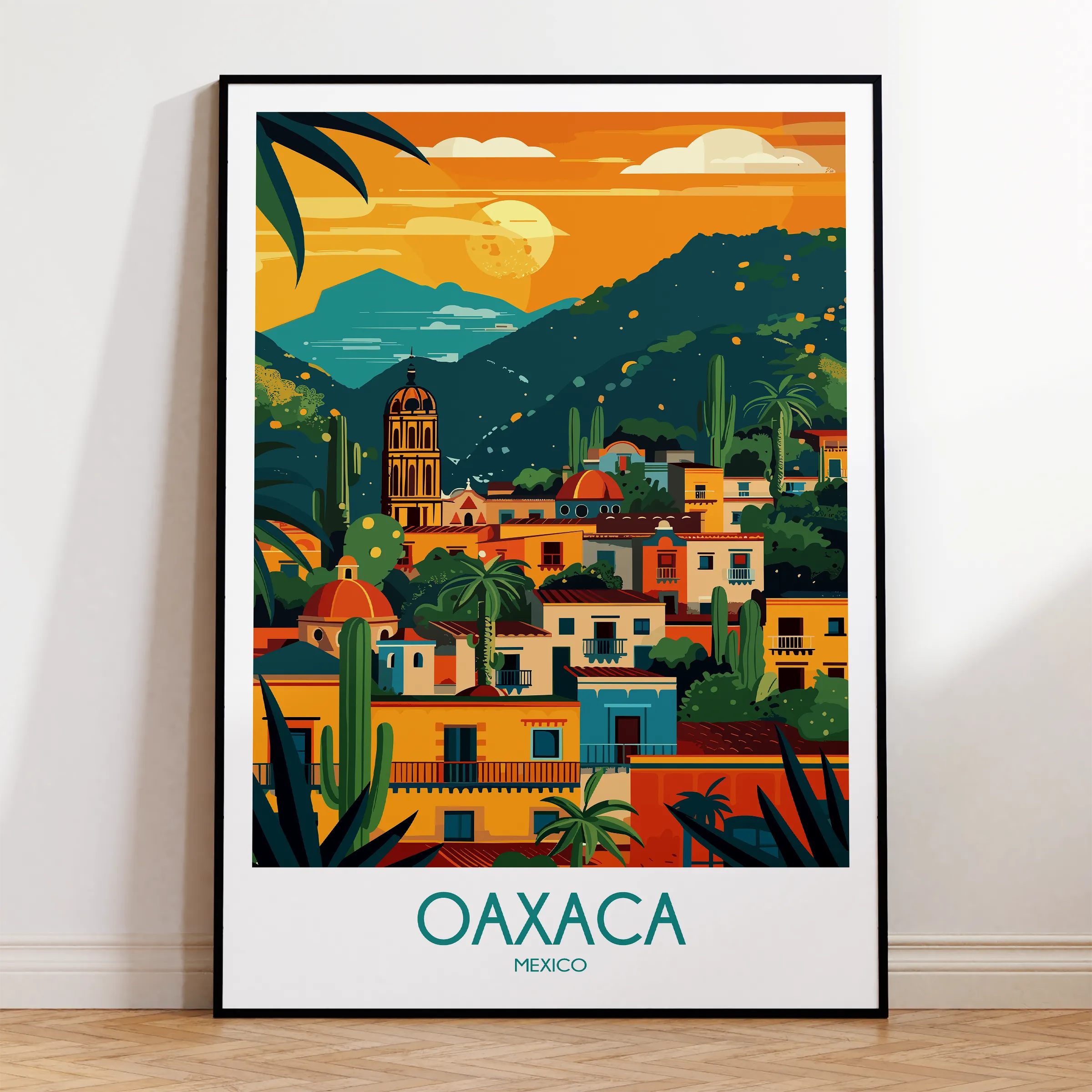 Oaxaca Scenic Landscape Art