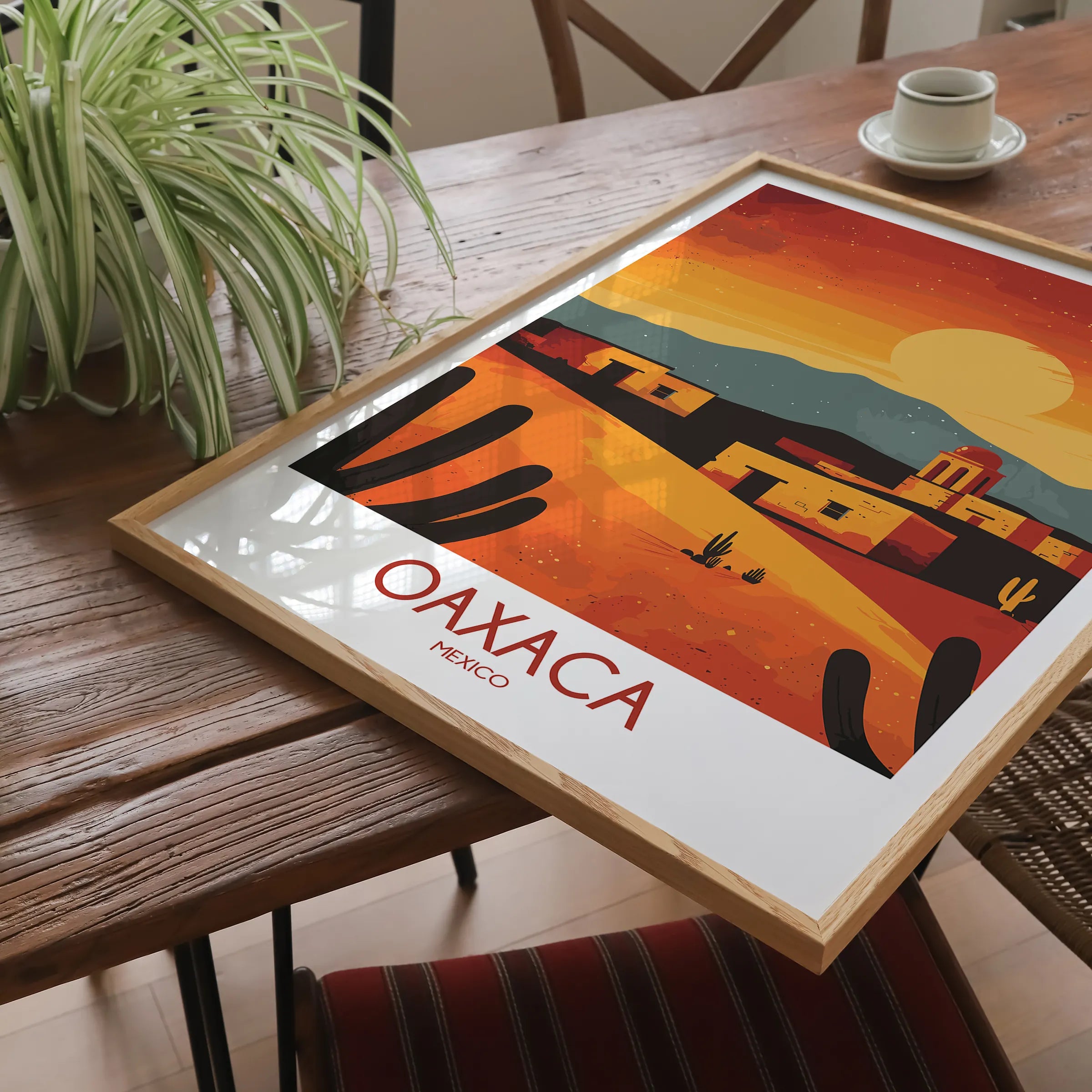 Oaxaca Vintage Style Print