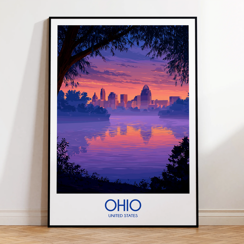 Ohio Minimalist Wall Art