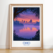 Ohio Vintage Style Print