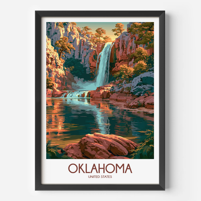 Oklahoma Souvenir Poster Print