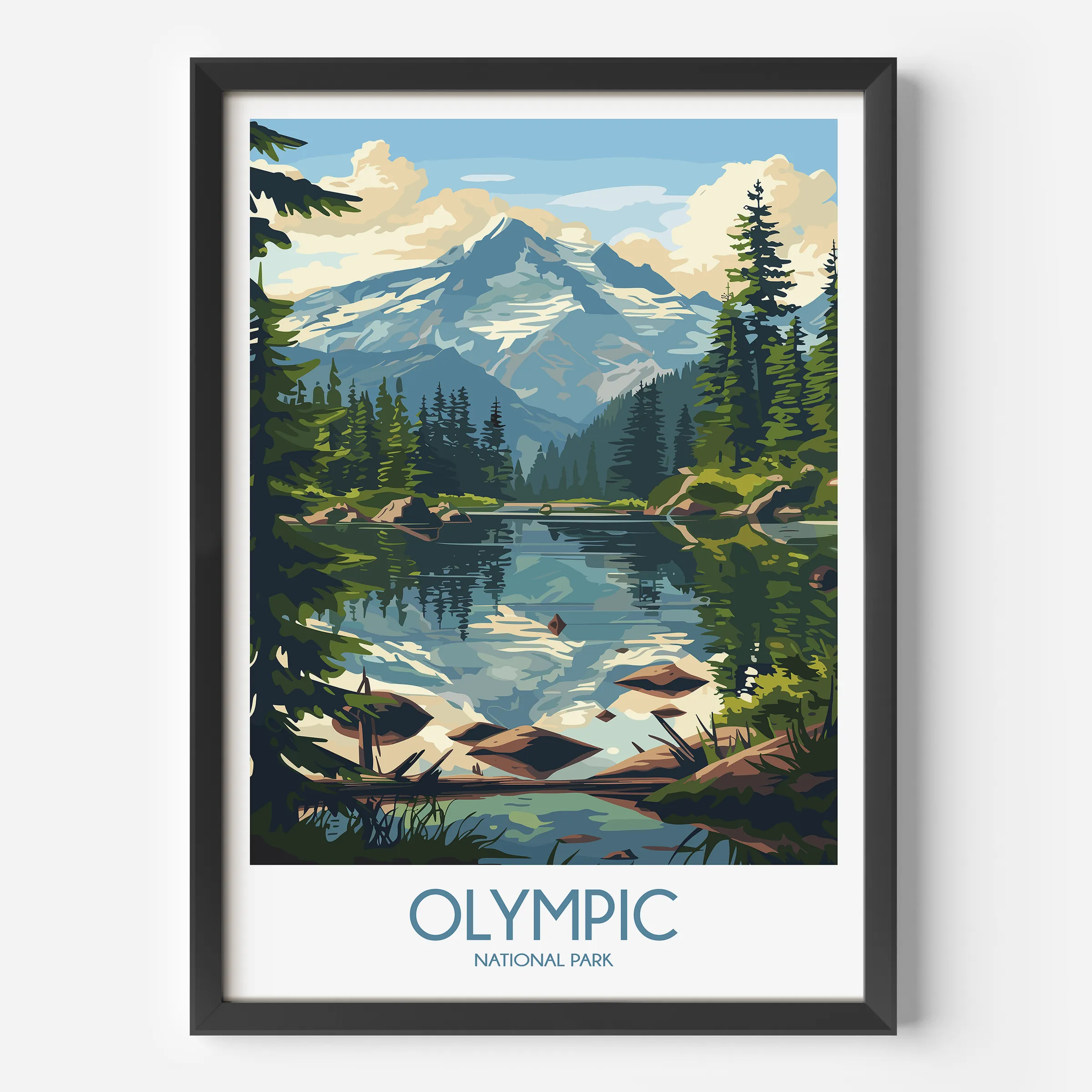 Olympic Scenic Landscape Art
