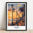 Oran Retro Travel Illustration