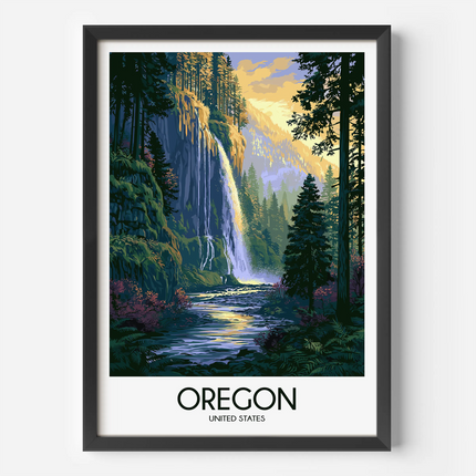 Oregon Minimalist Wall Art