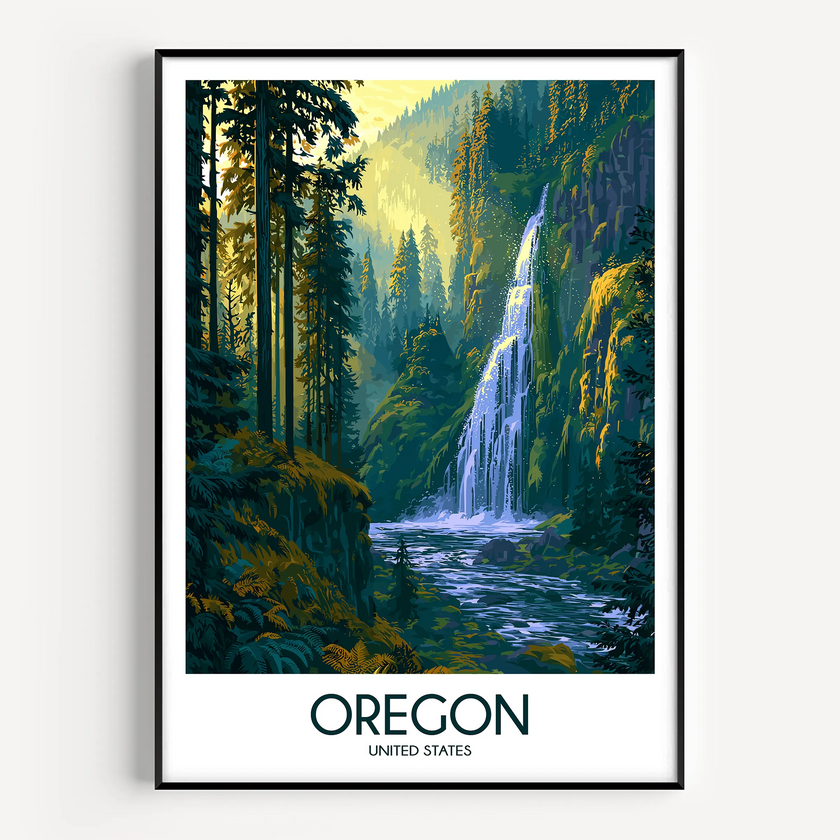 Oregon Minimalist Wall Art