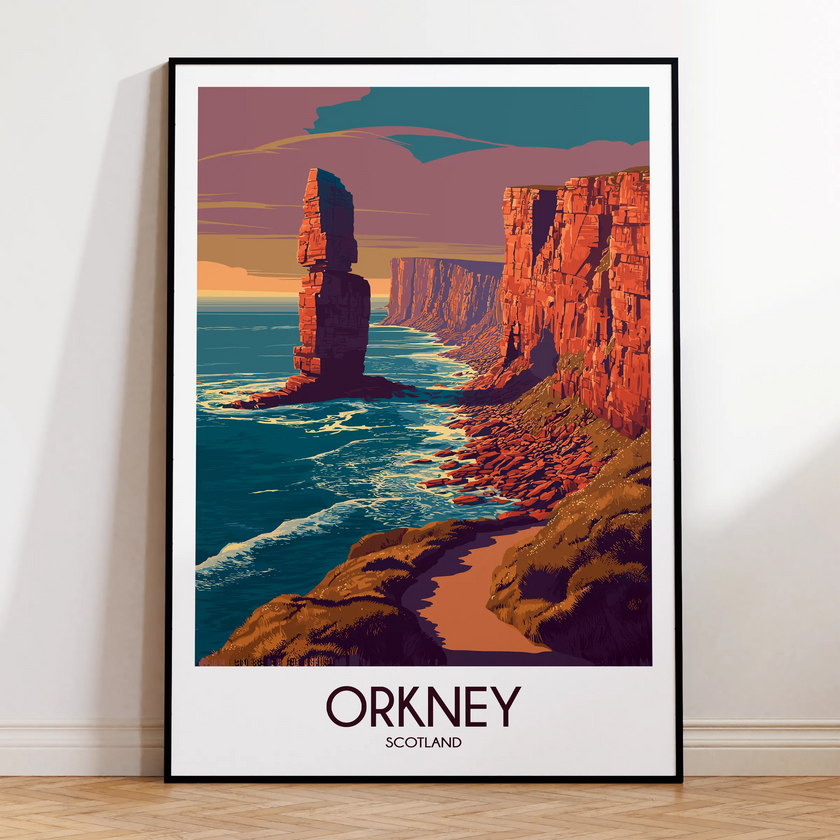 Orkney Vintage Style Print