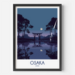 Osaka Modern Travel Poster