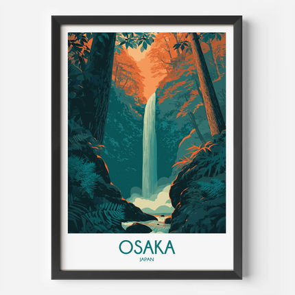 Osaka Modern Travel Poster