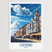 Ostend Modern Travel Poster