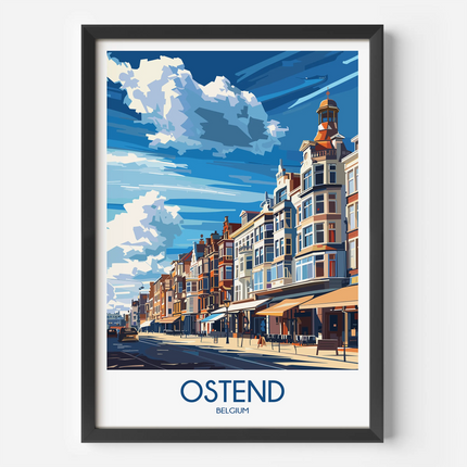 Ostend Vintage Style Print