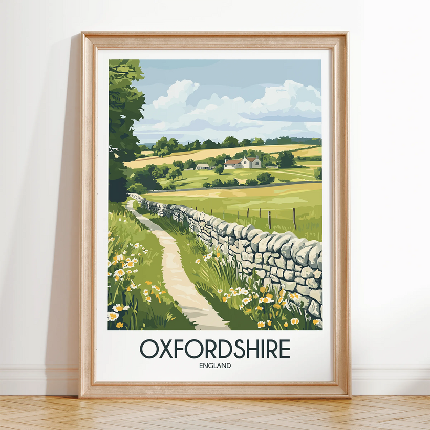 Oxfordshire Minimalist Wall Art