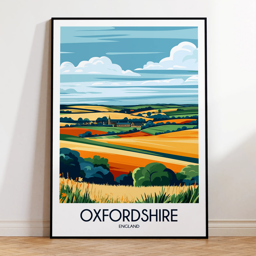 Oxfordshire Minimalist Wall Art