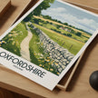Oxfordshire Vintage Style Print
