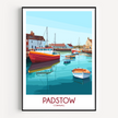 Padstow Modern Travel Poster