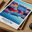 Padstow Retro Travel Illustration