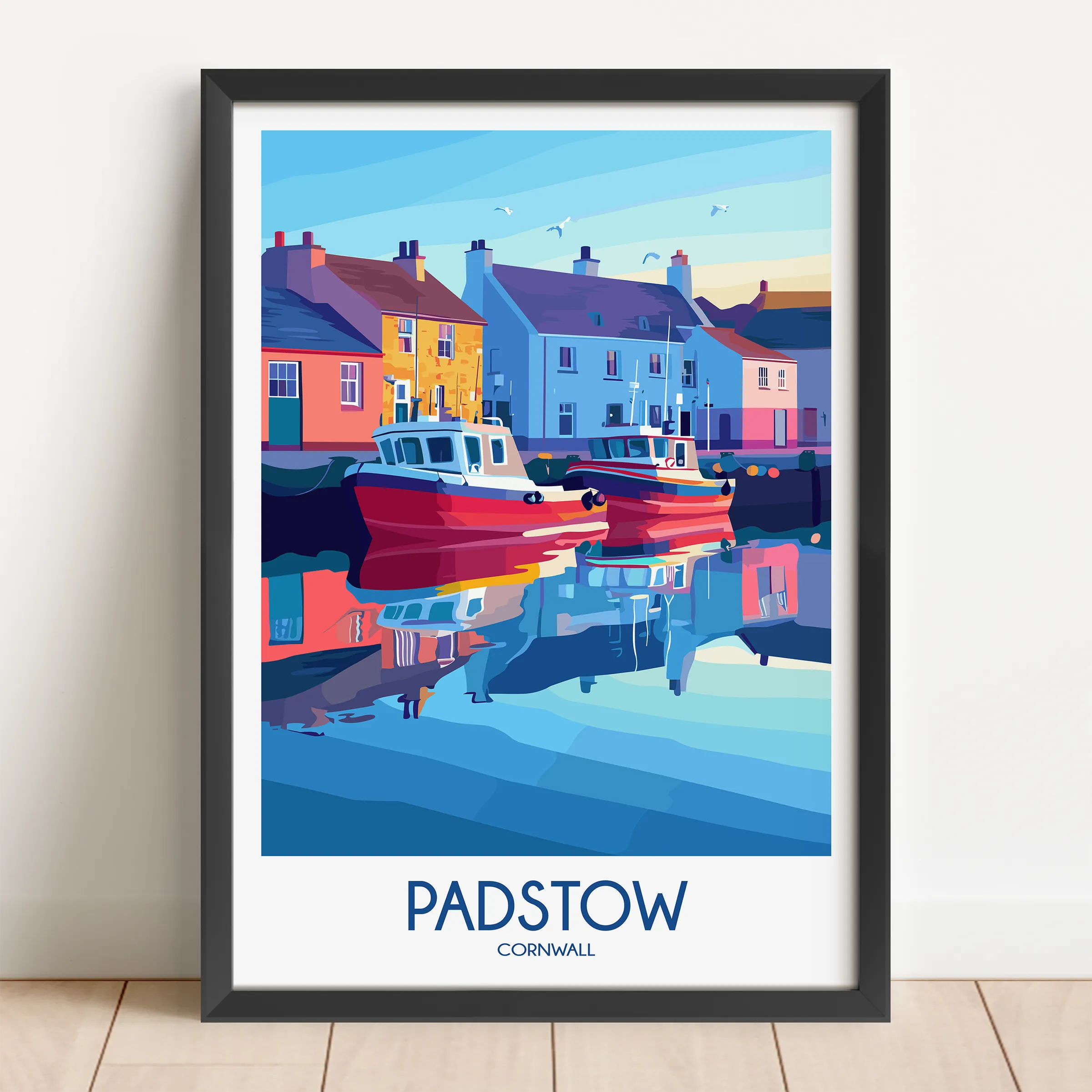 Padstow Vintage Style Print