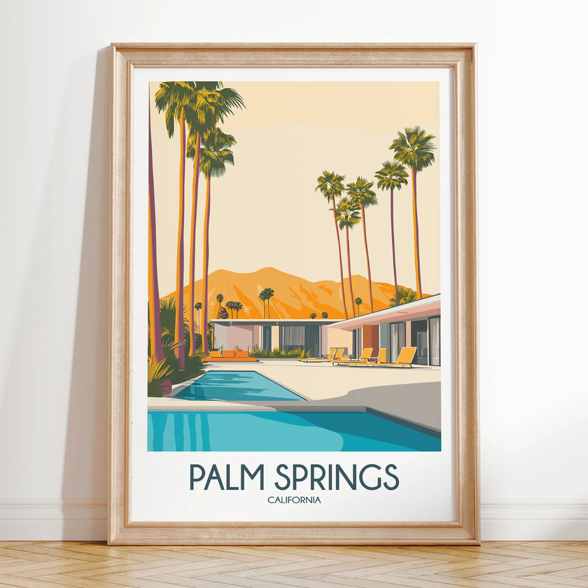 Palm Springs Souvenir Poster Print
