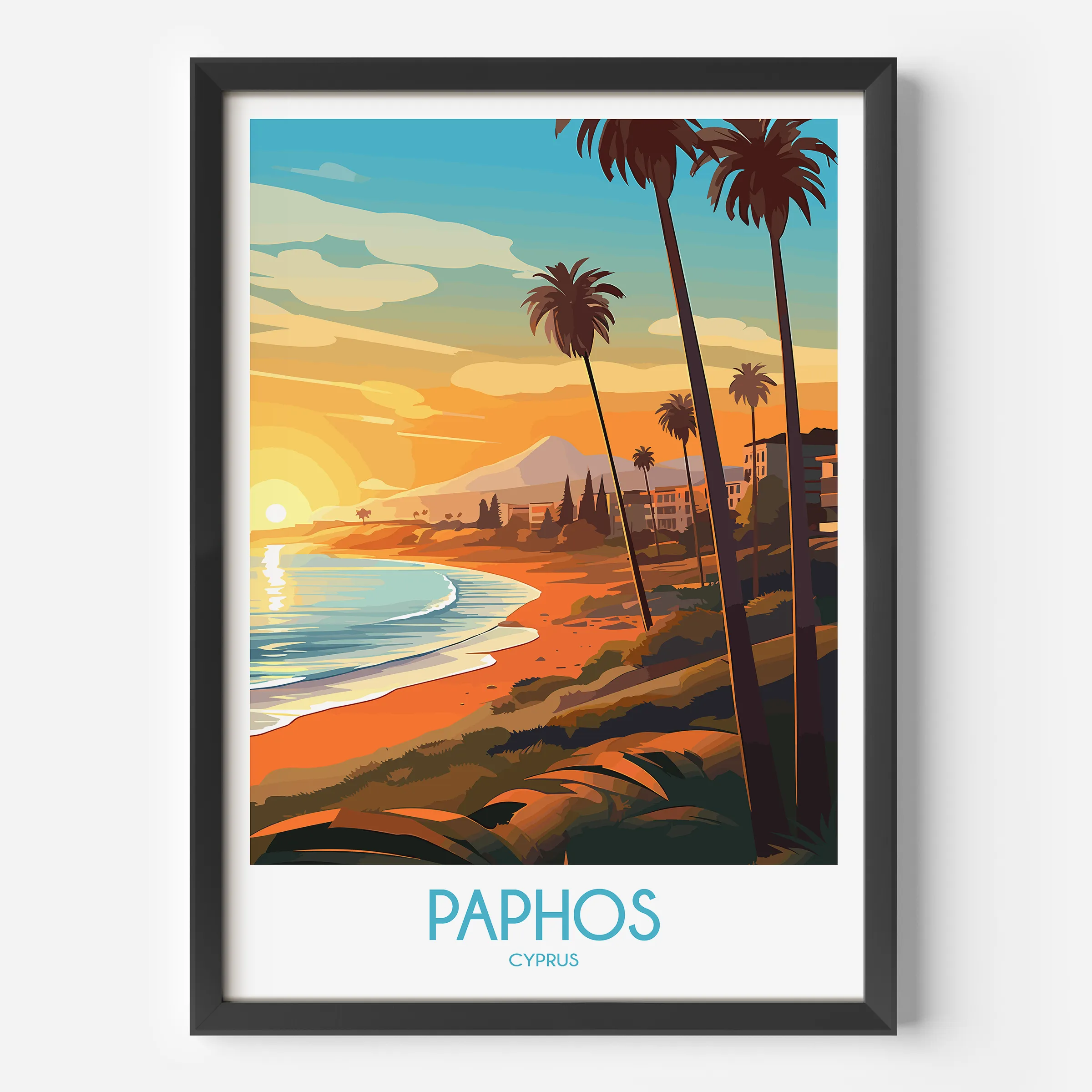 Paphos Destination Art Gift